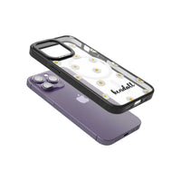 Personalised White Daisies & Cursive