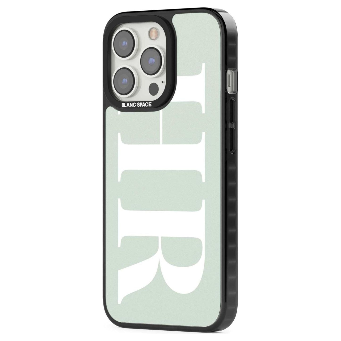 Lettres personnalisées blanches et vert d'eau