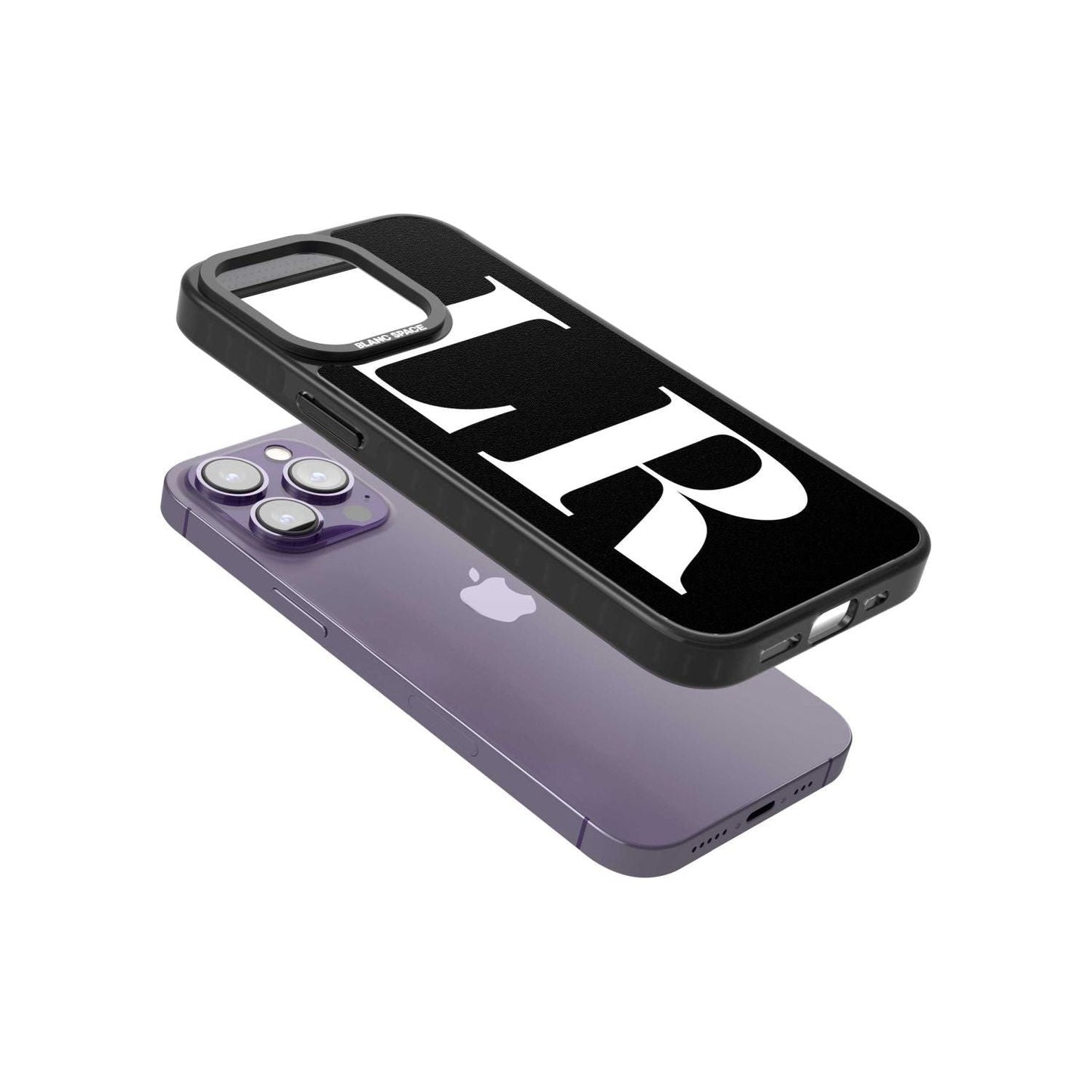 Lettres blanches et noires personnalisées