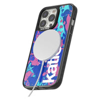 Personalisiertes marineblau-türkisfarbenes Marmor-Design