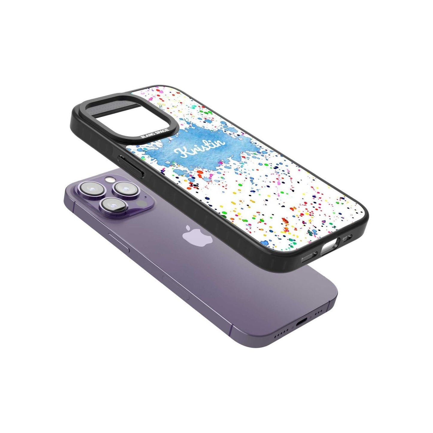 Personalised Rainbow Splatter Name