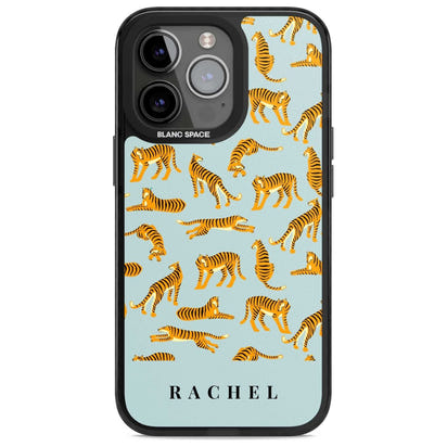 Personalised Turquoise Tiger Pattern