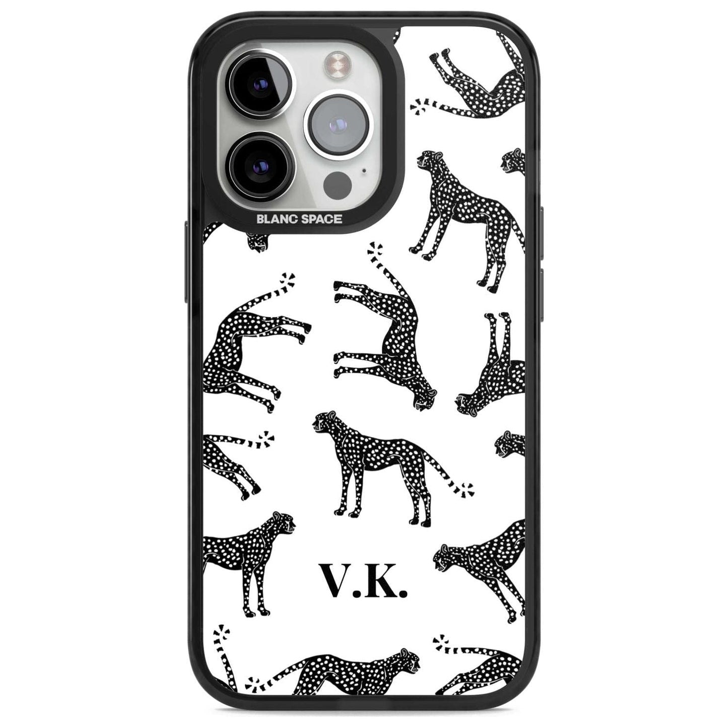 Personalised Black & White Cheetah Pattern