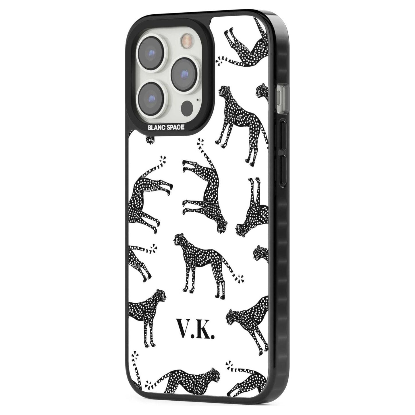 Personalised Black & White Cheetah Pattern