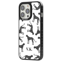 Personalised Black & White Cheetah Pattern