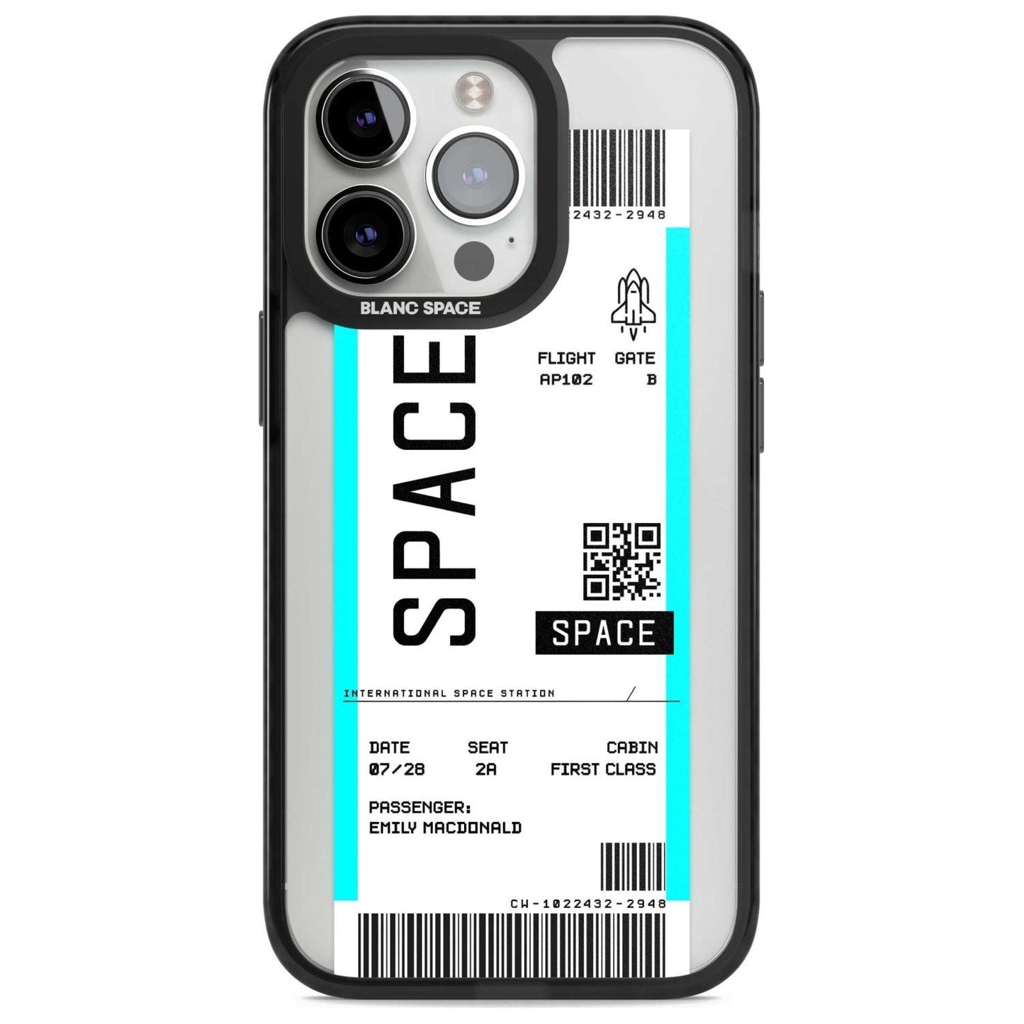 Personalised Space Travel Ticket