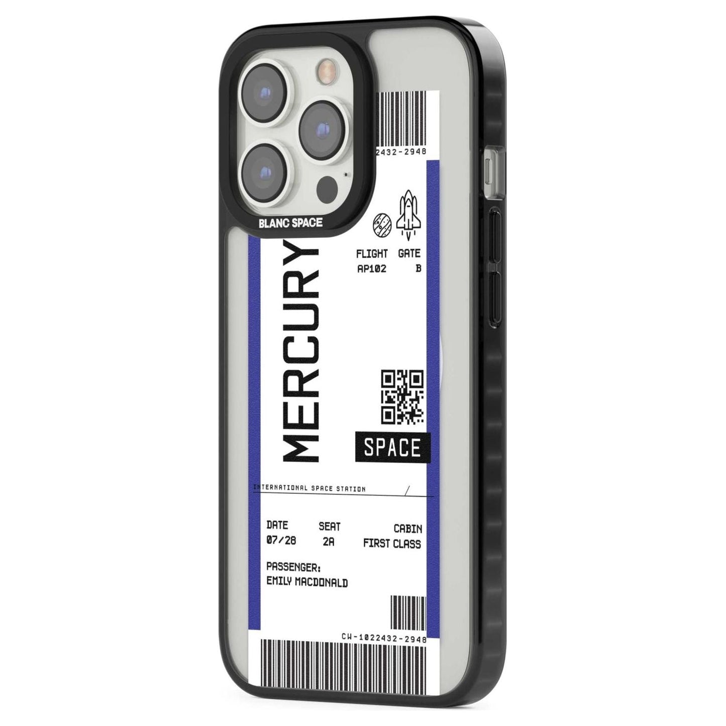 Personalised Mercury Travel Ticket