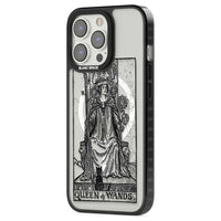 Personalisierte Tarotkarte „Königin der Stäbe“ (transparent)