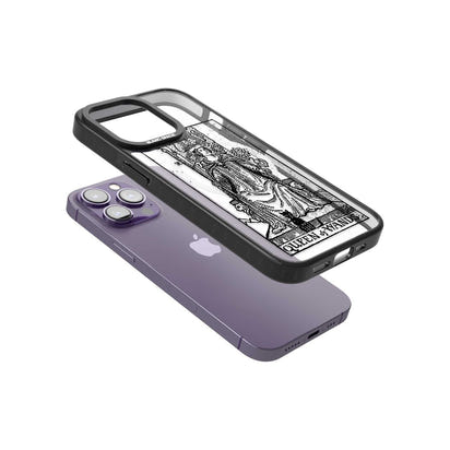 Personalisierte Tarotkarte „Königin der Stäbe“ (transparent)