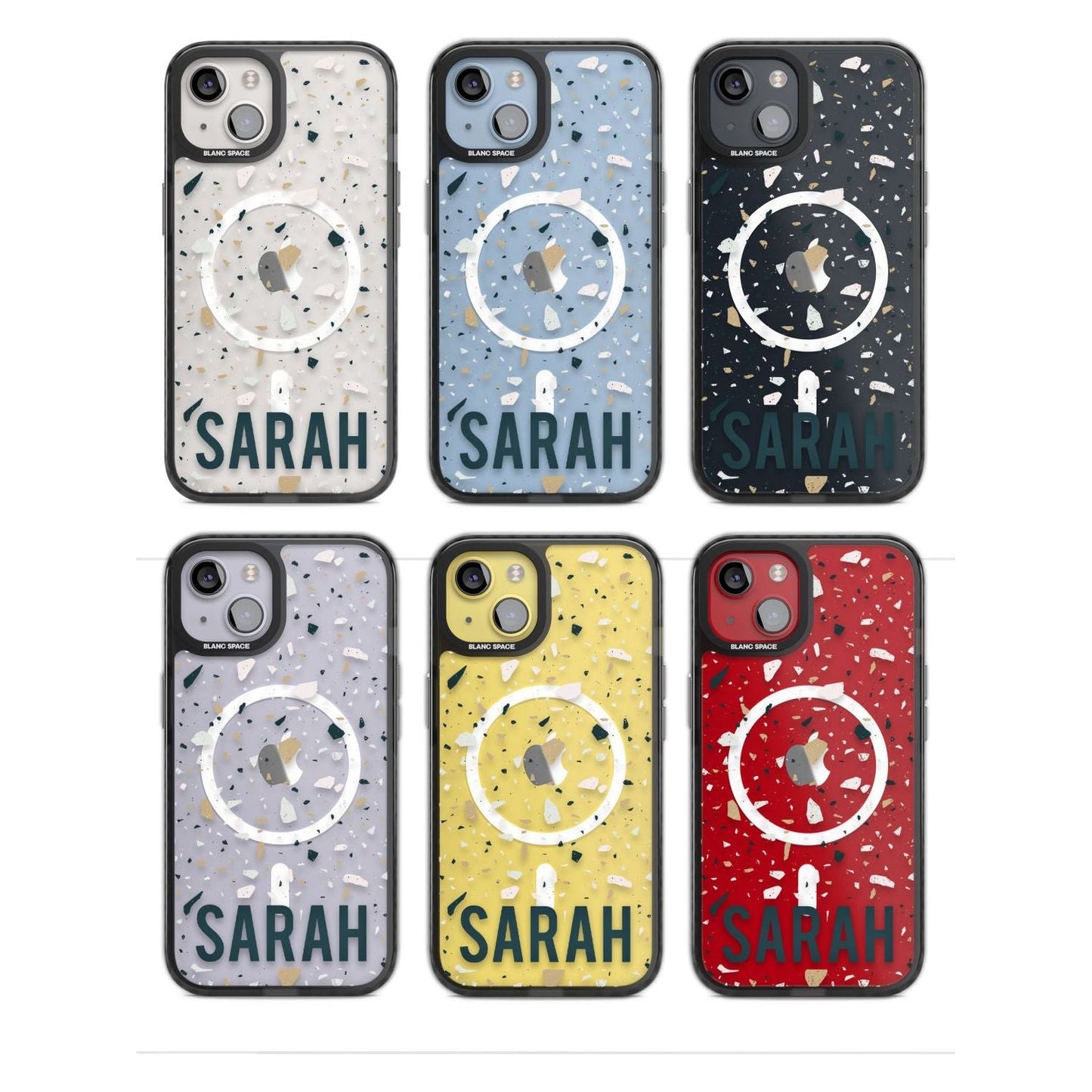 Personalised Terrazzo Blue, Pink, Brown