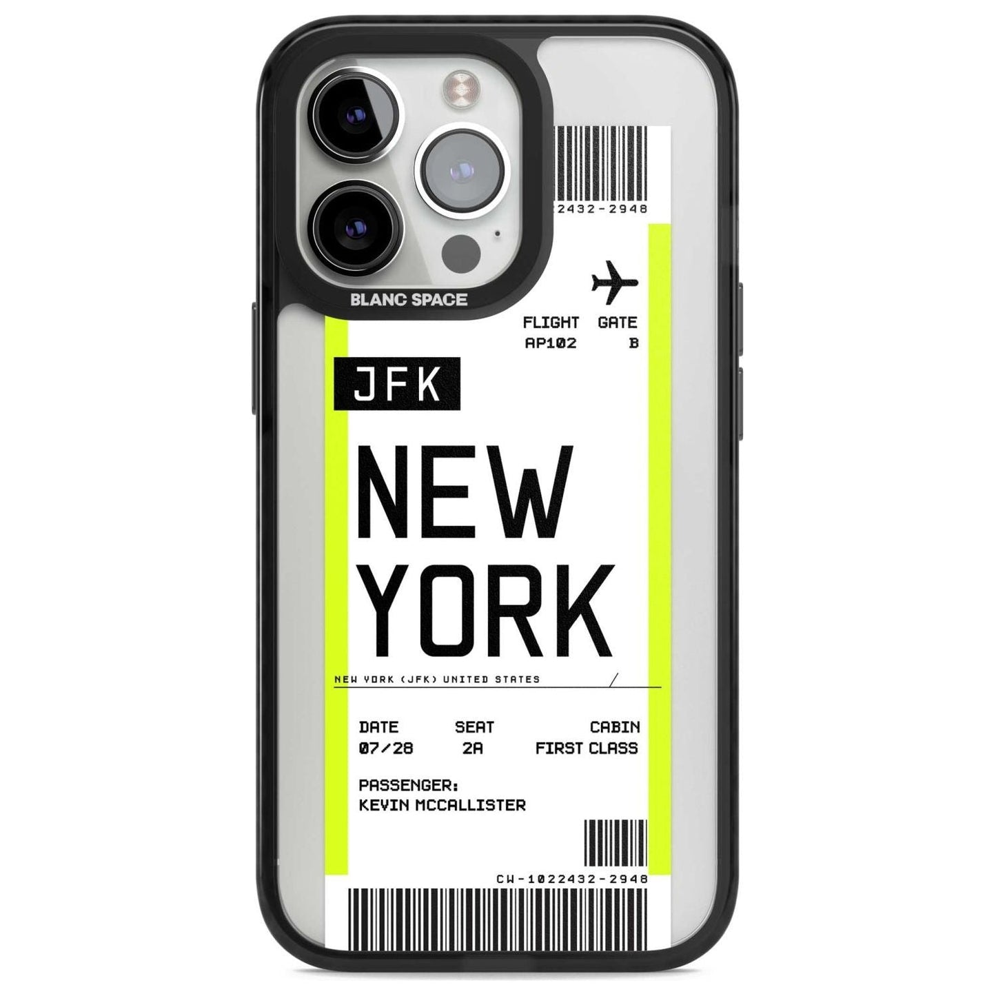Personalised New York Boarding Pass