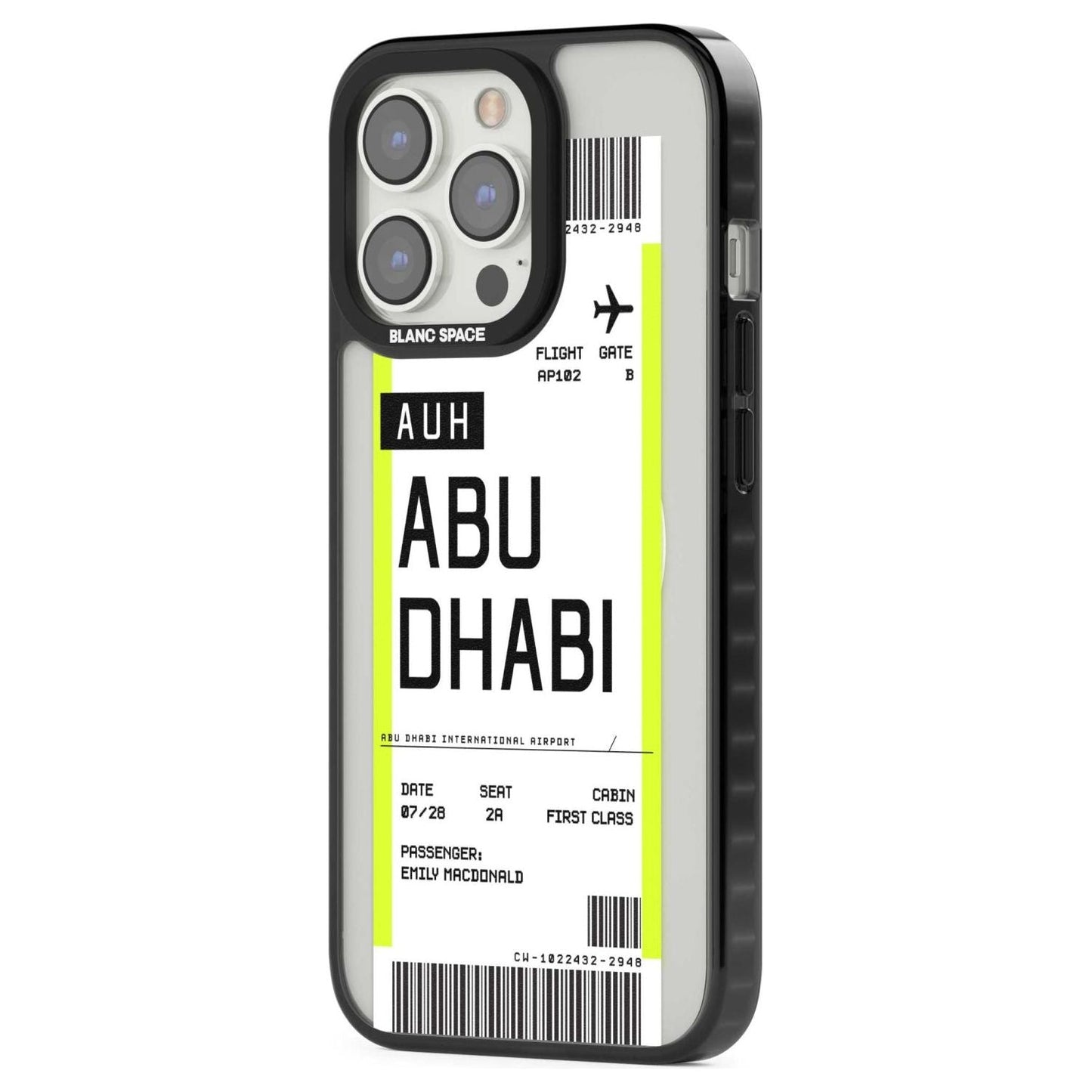 Personalised Abu Dhabi Boarding Pass
