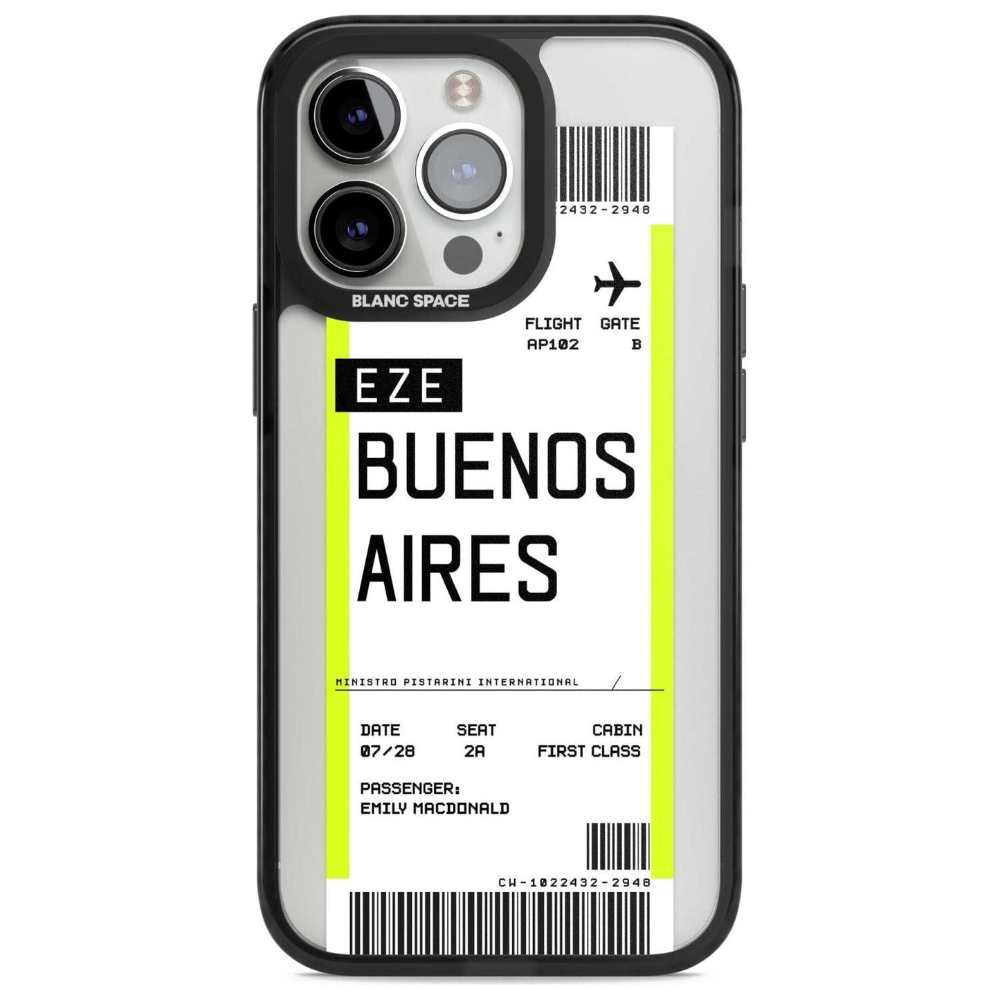 Personalised Buenos Aires Boarding Pass