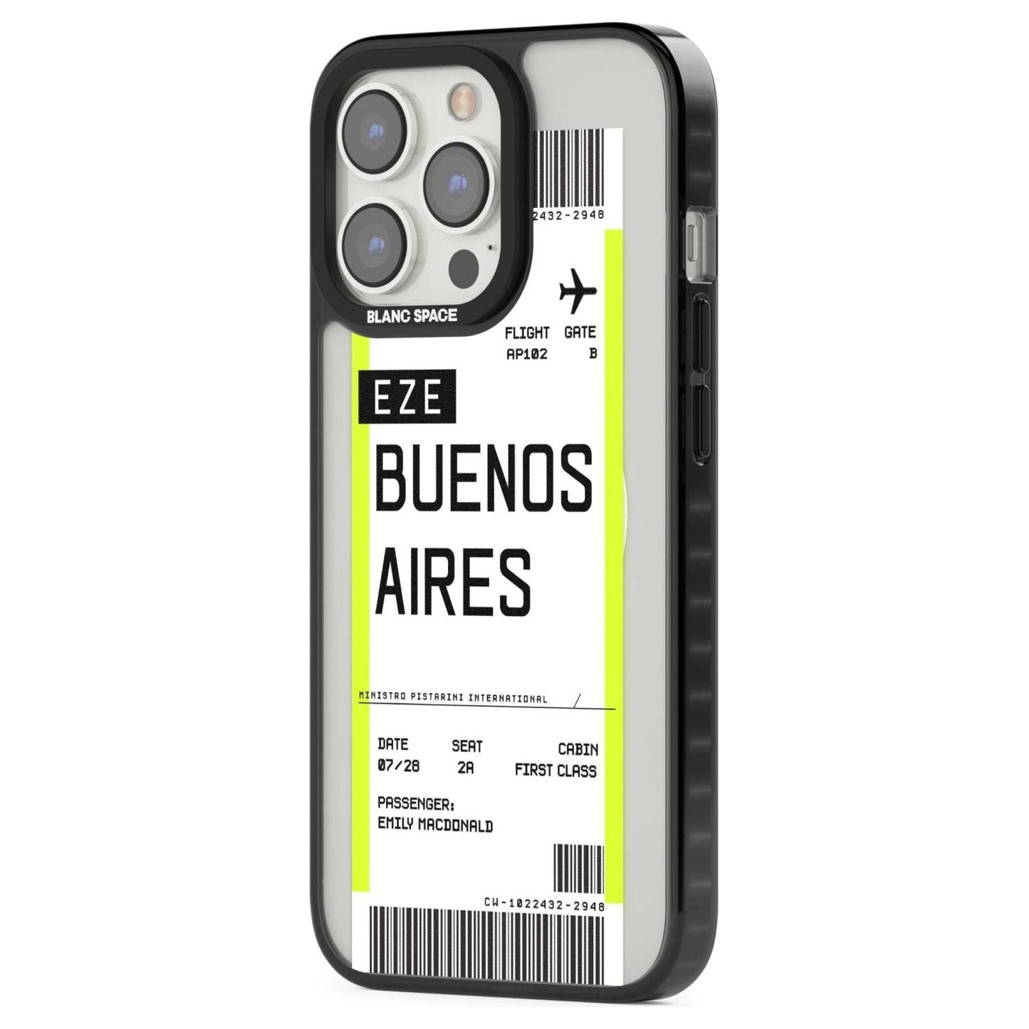Personalised Buenos Aires Boarding Pass