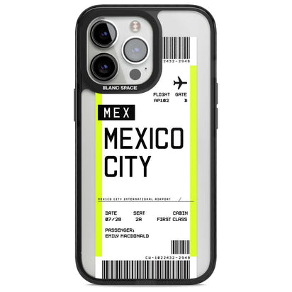 Carte d'embarquement personnalisée pour Mexico
