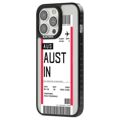 Personalised Austin Boarding Pass