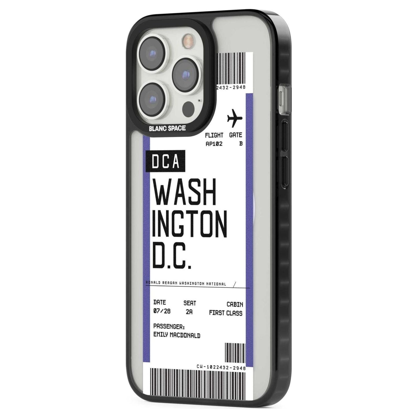 Personalised Washington D.C. Boarding Pass