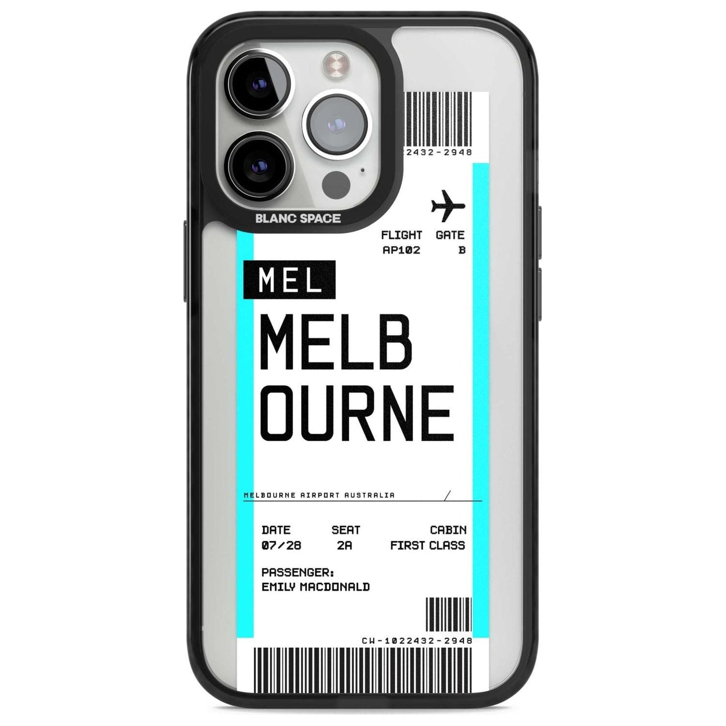 Personalised Melbourne Boarding Pass