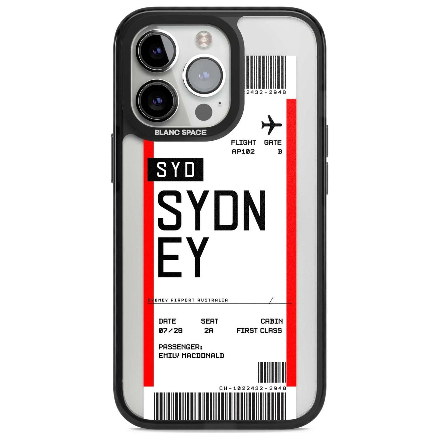Personalised Sydney Boarding Pass