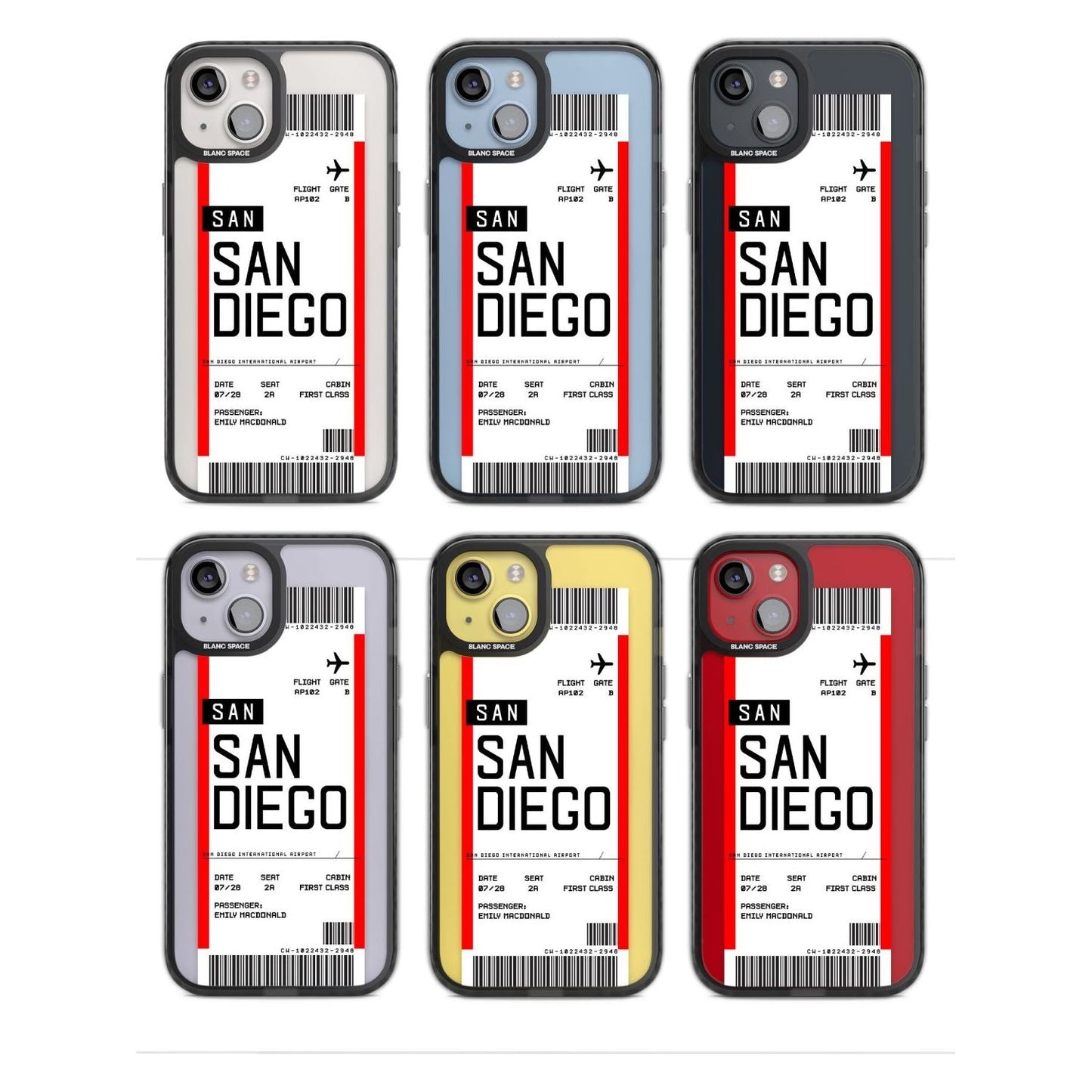 Personalised San Diego Boarding Pass