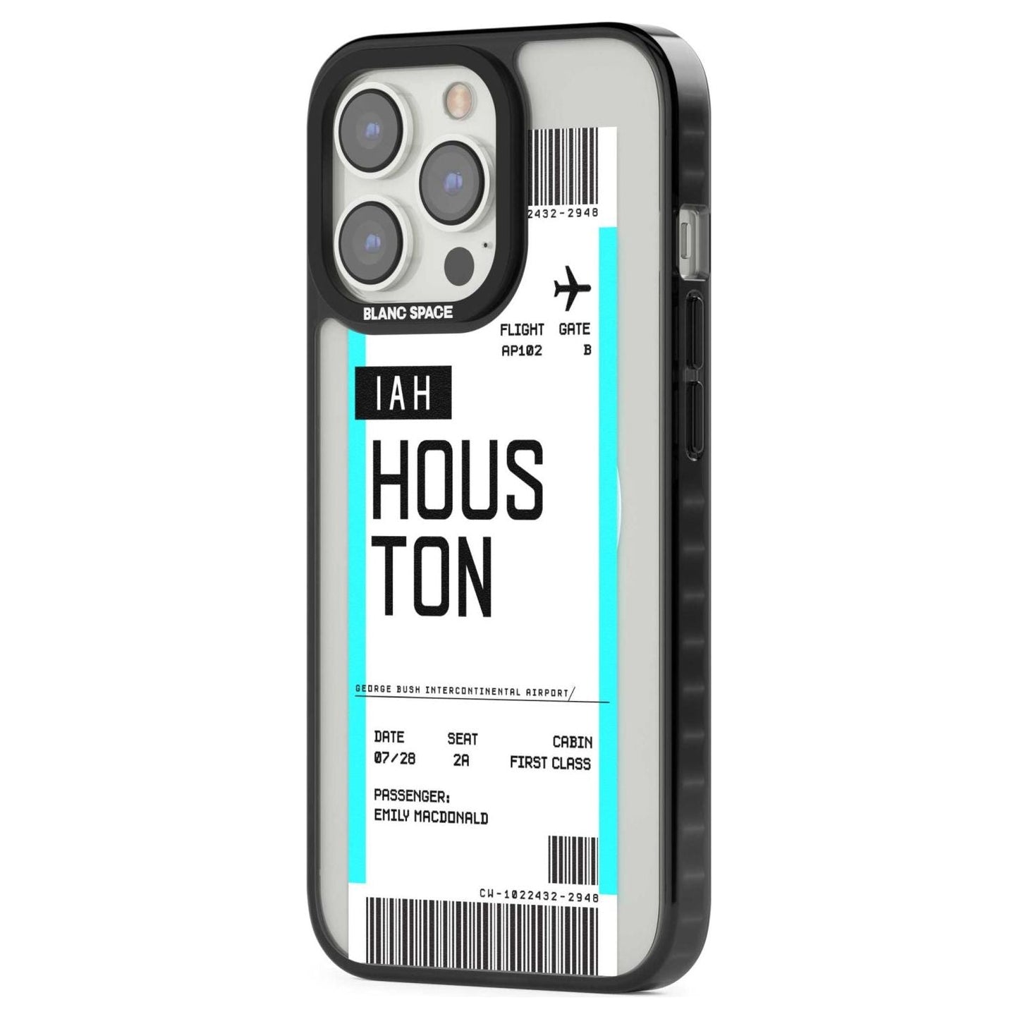 Personalised Houston Boarding Pass
