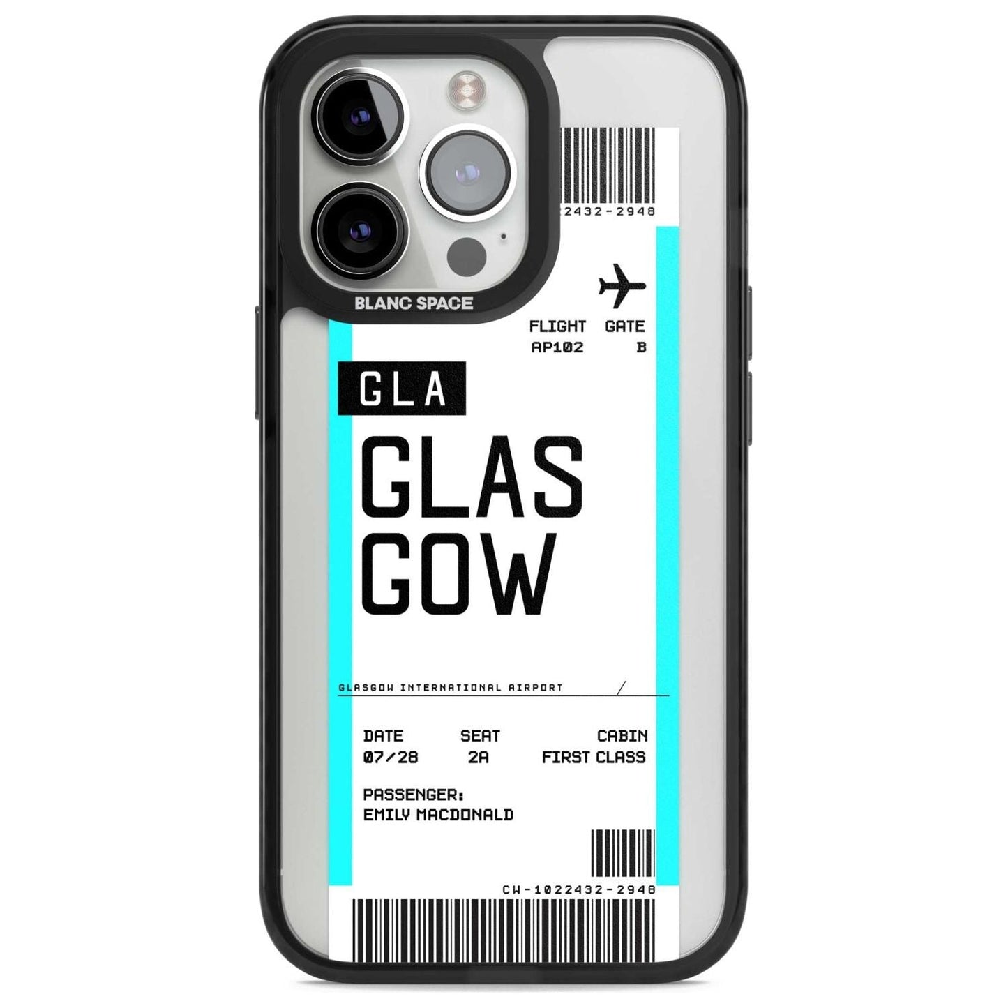 Personalised Glasgow Boarding Pass