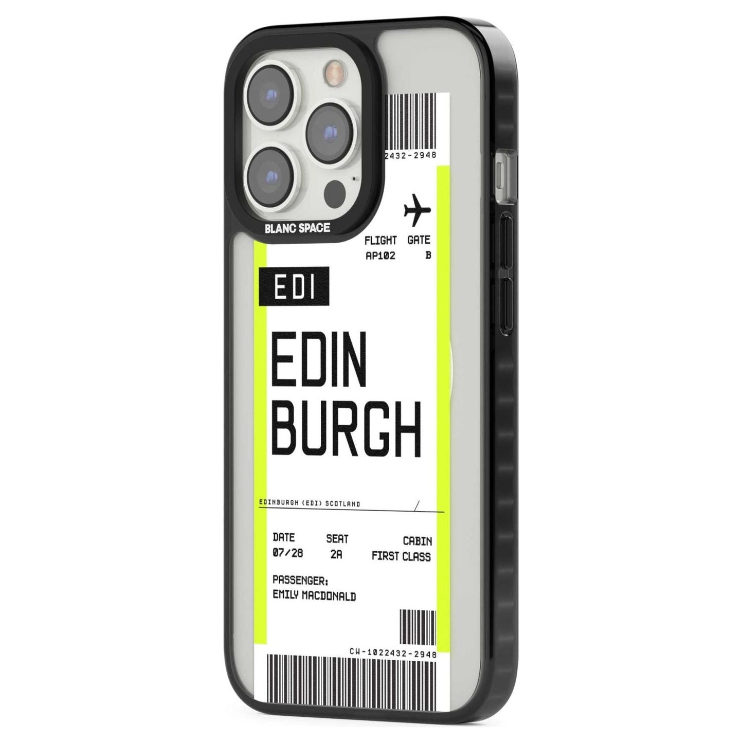 Personalised Edinburgh Boarding Pass