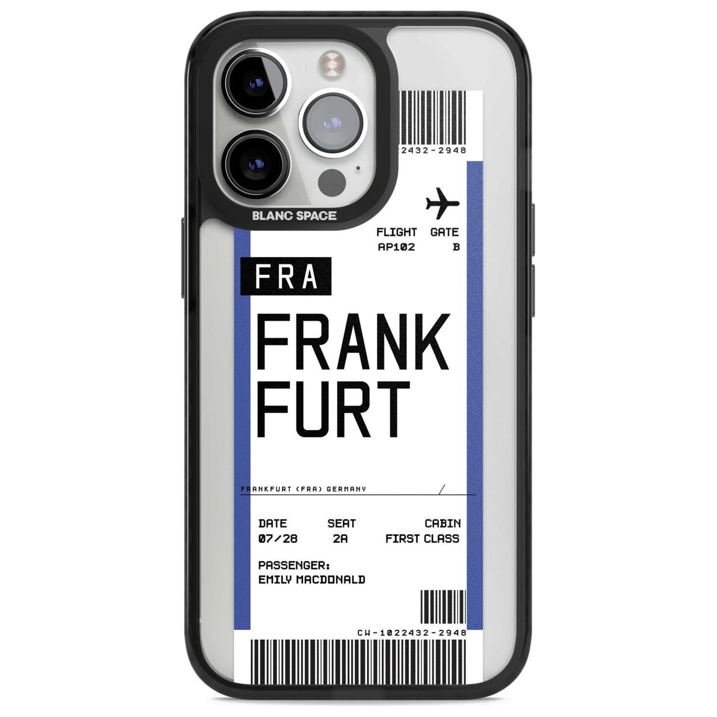 Personalised Frankfurt Boarding Pass
