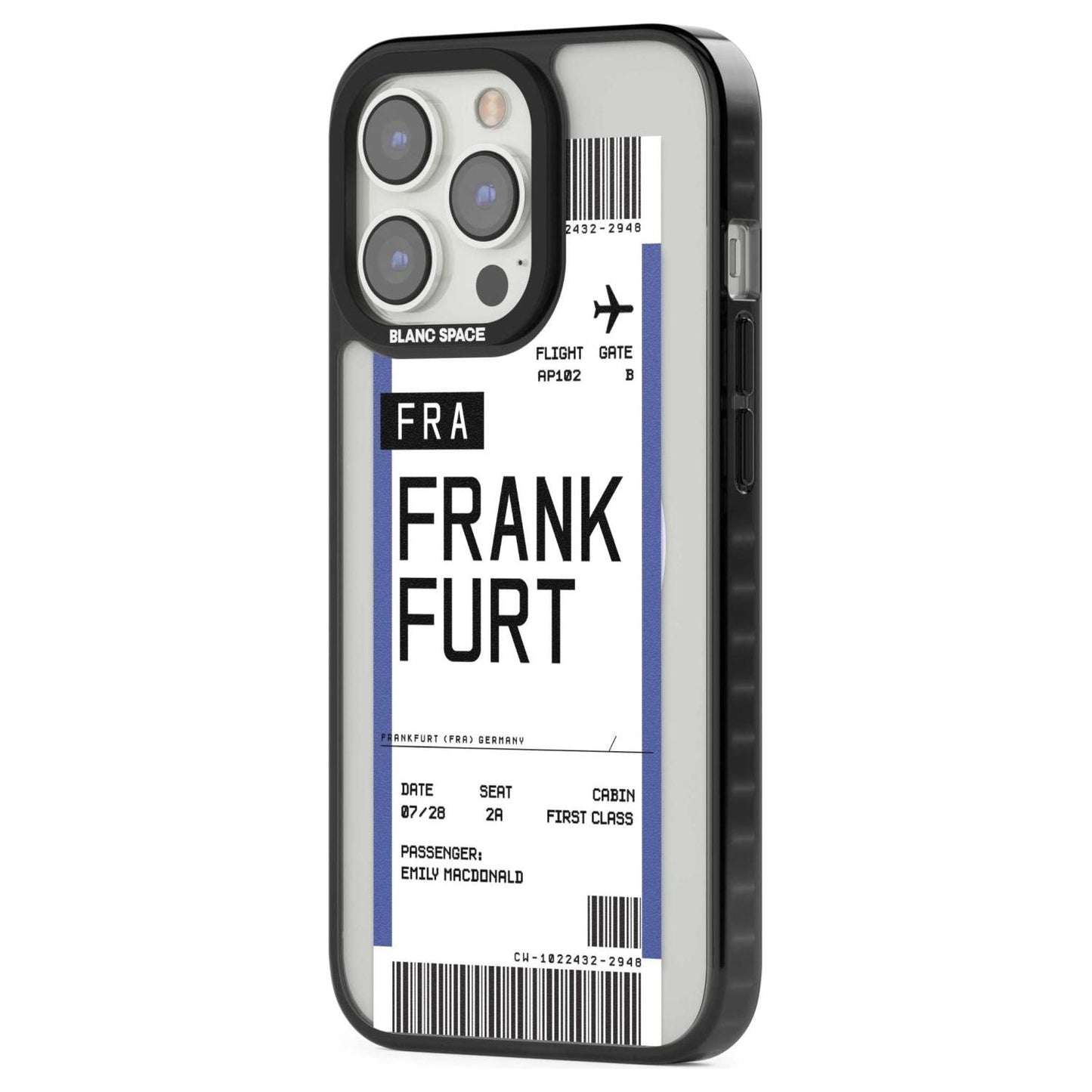 Personalised Frankfurt Boarding Pass