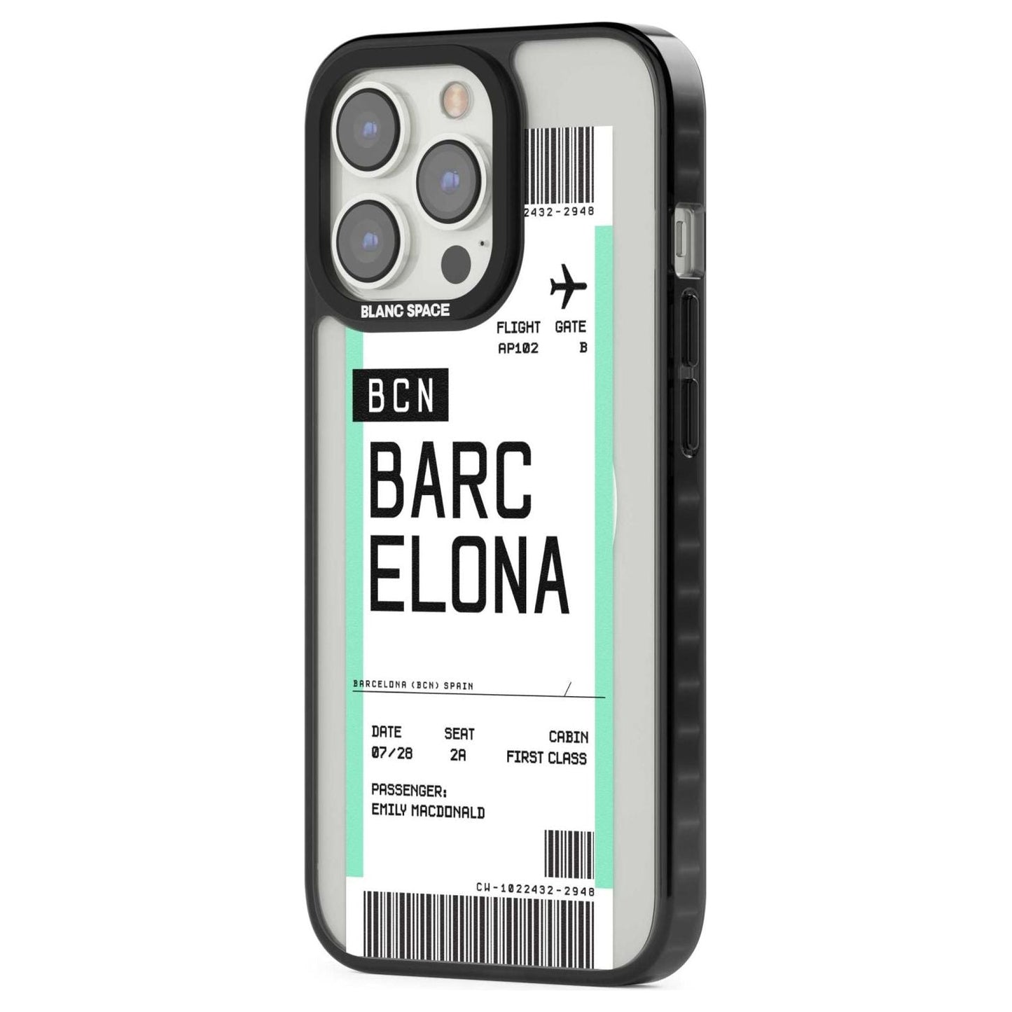 Personalised Barcelona Boarding Pass