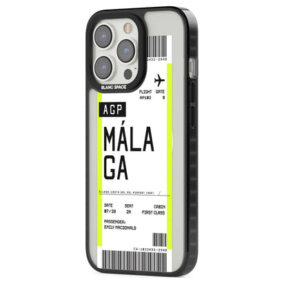 Personalised Málaga Boarding Pass