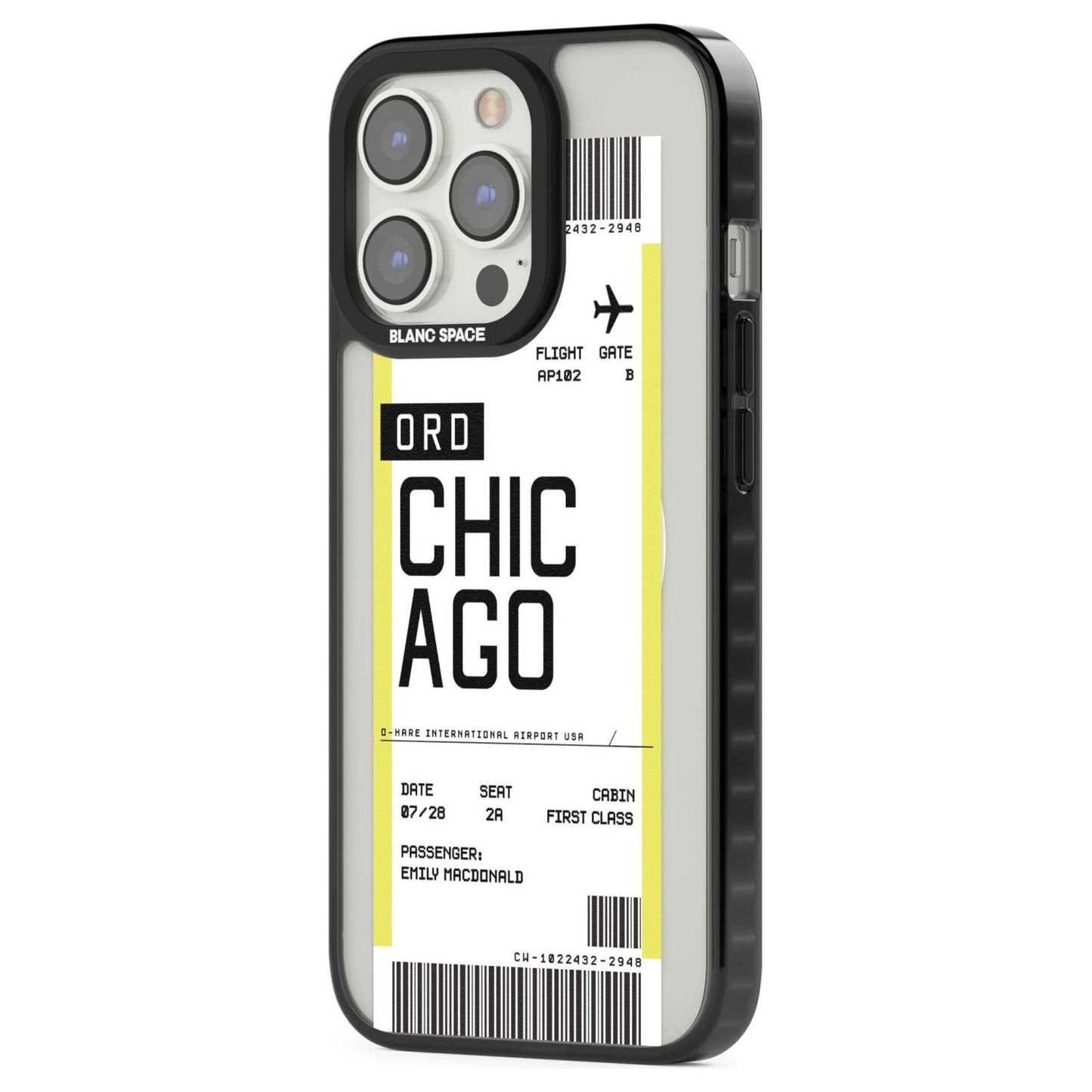 Personalised Chicago Boarding Pass