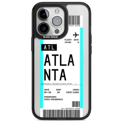 Personalisierte Atlanta-Bordkarte