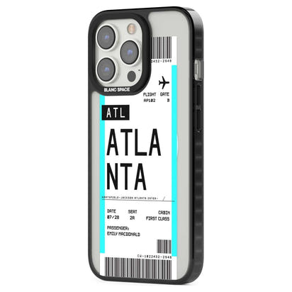 Personalisierte Atlanta-Bordkarte