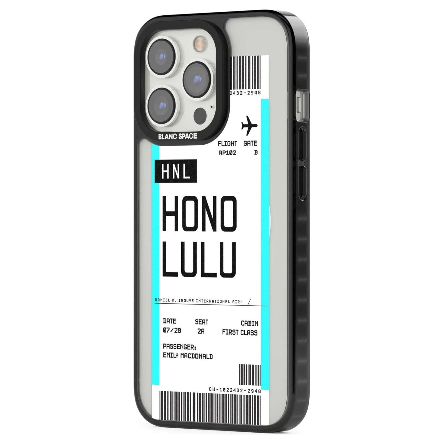 Personalised Honolulu Boarding Pass