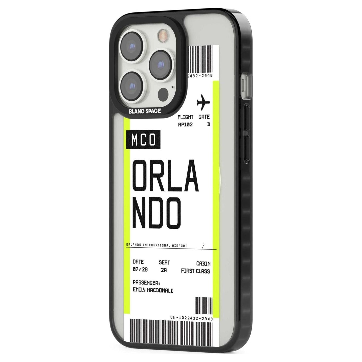 Personalised Orlando Boarding Pass