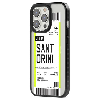Personalisierte Bordkarte für Santorini