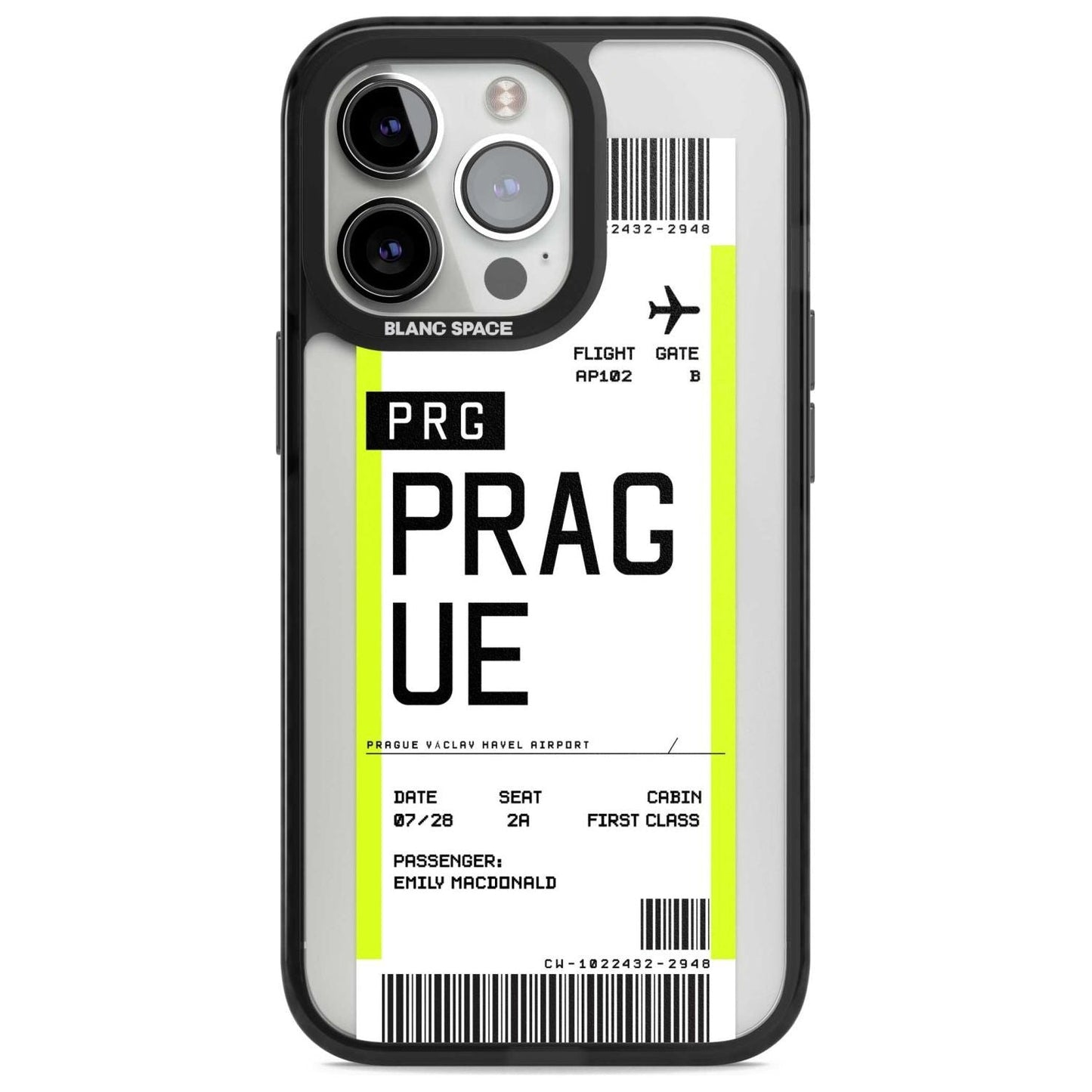 Personalised Prague Boarding Pass