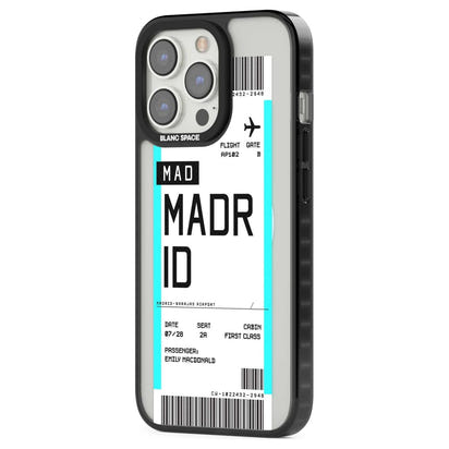 Personalised Madrid Boarding Pass