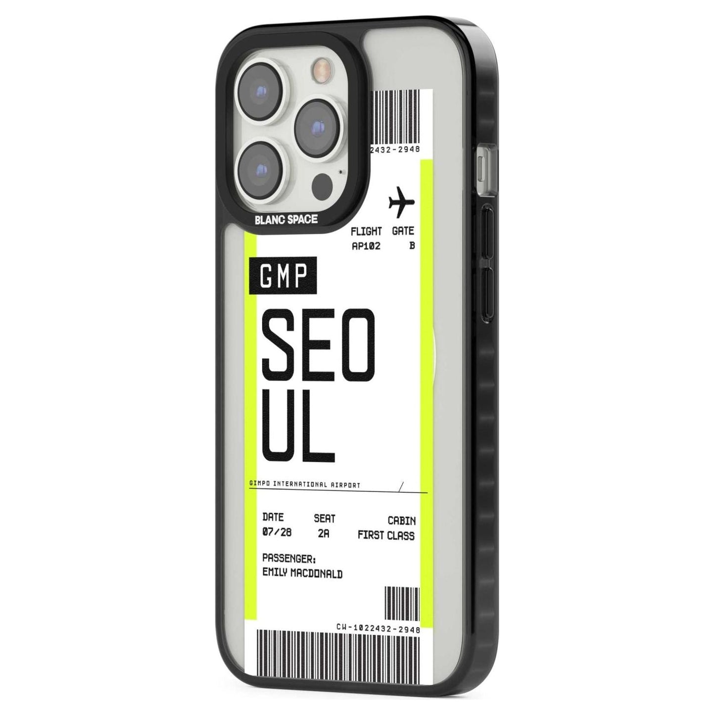 Personalised Seoul Boarding Pass