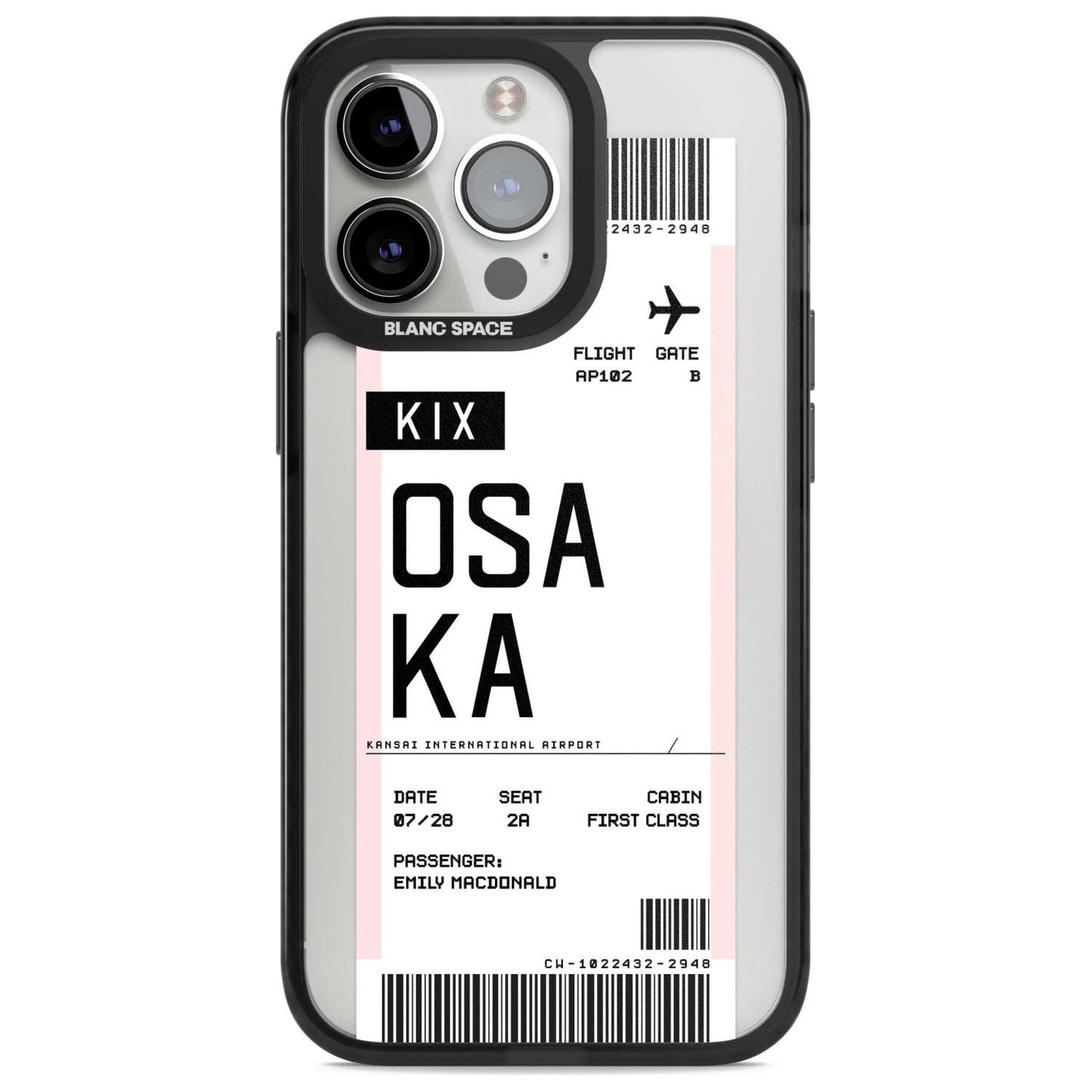 Personalised Osaka Boarding Pass