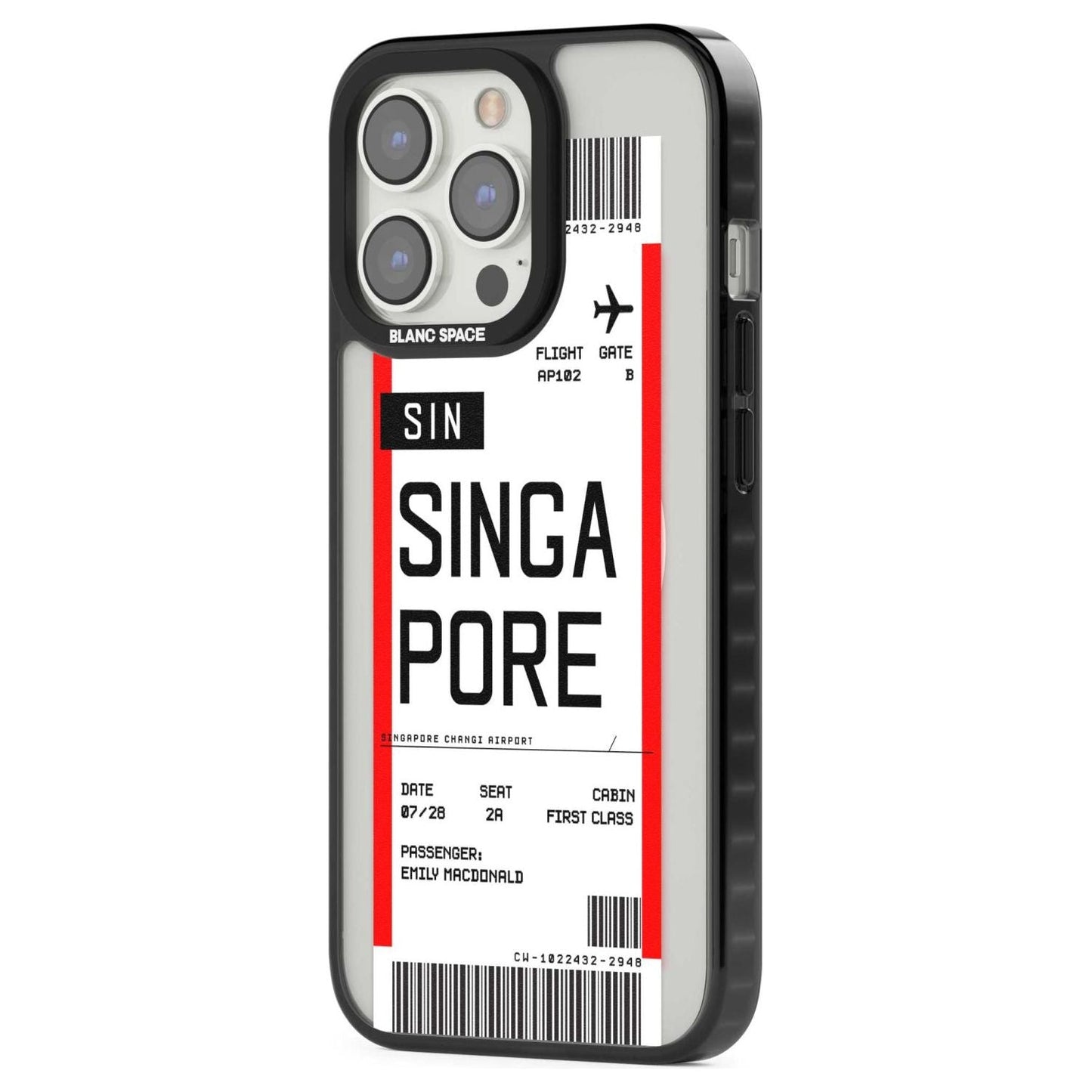 Personalised Singapore Boarding Pass