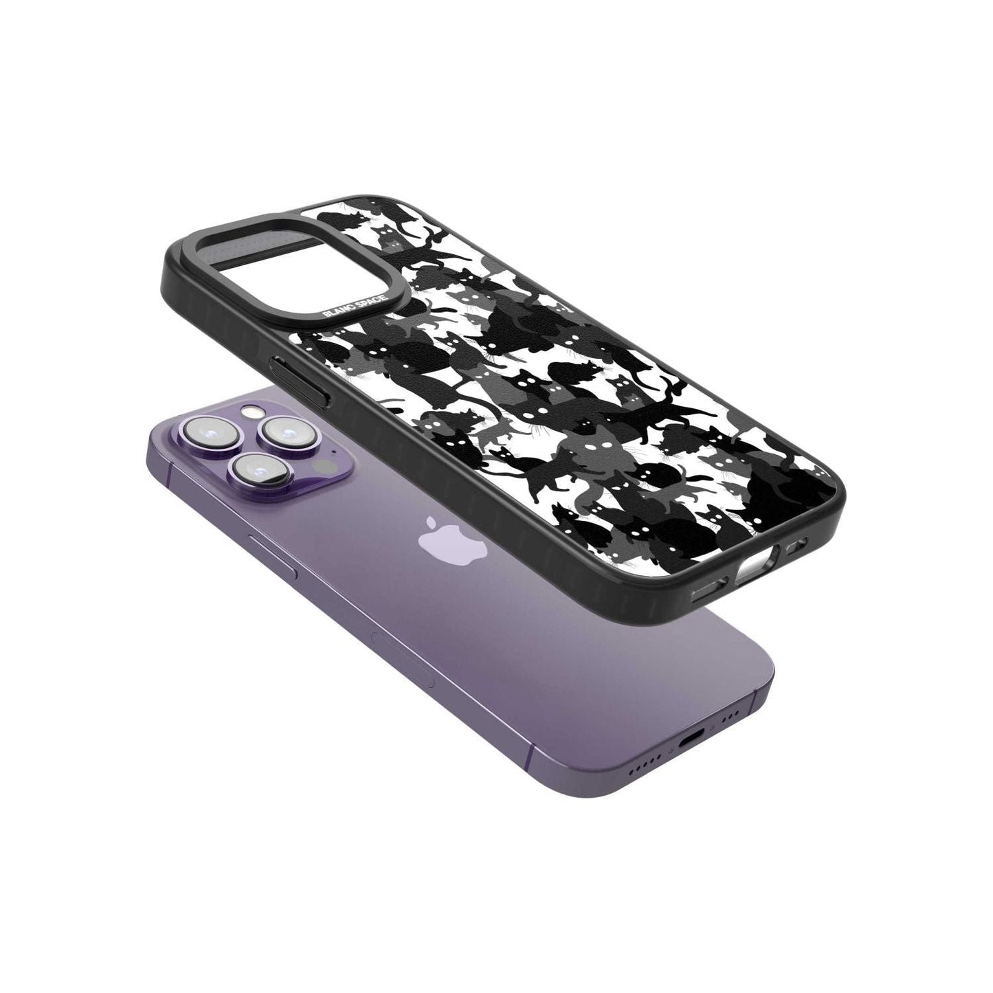 Black & White Cat Camouflage