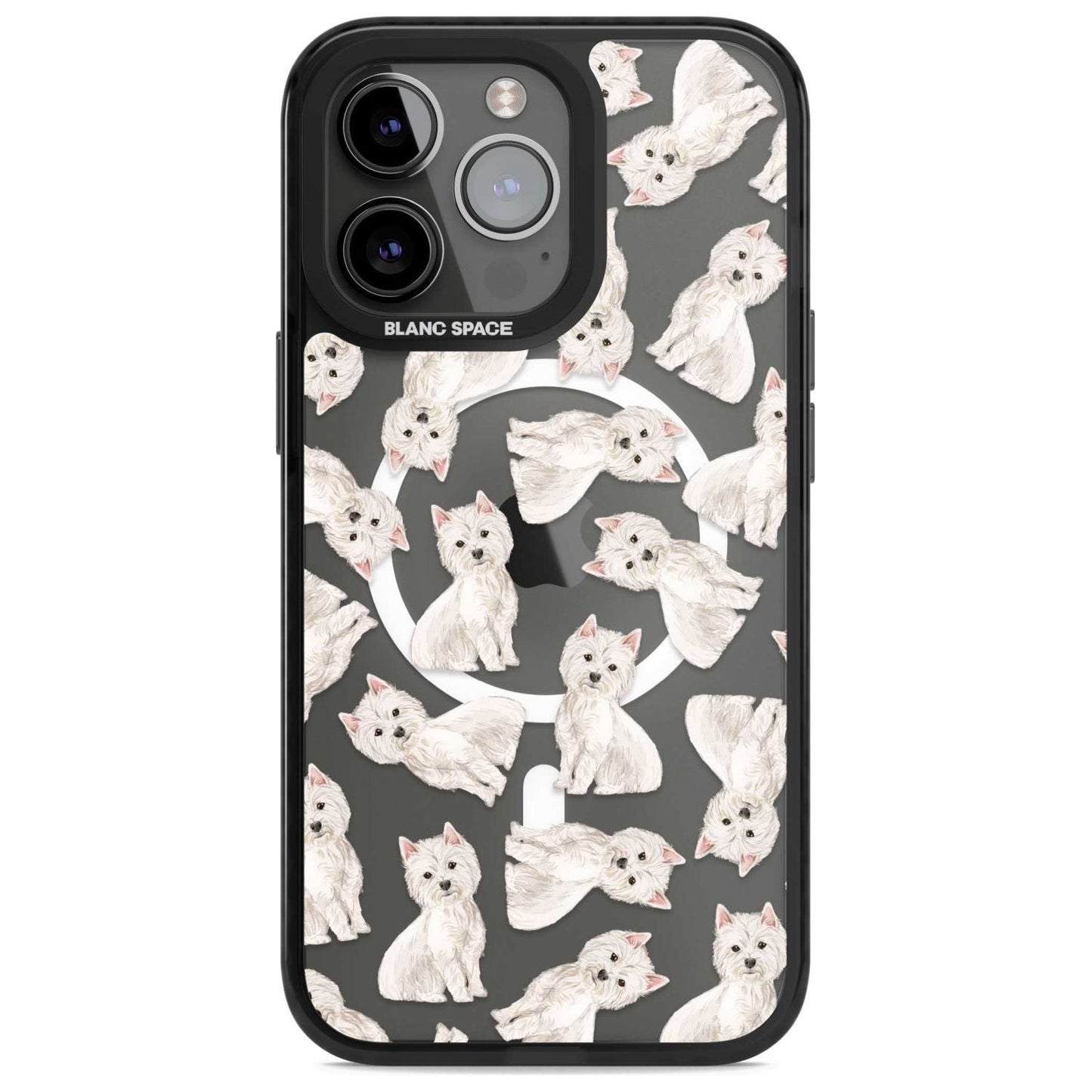 Motif de chien Westie