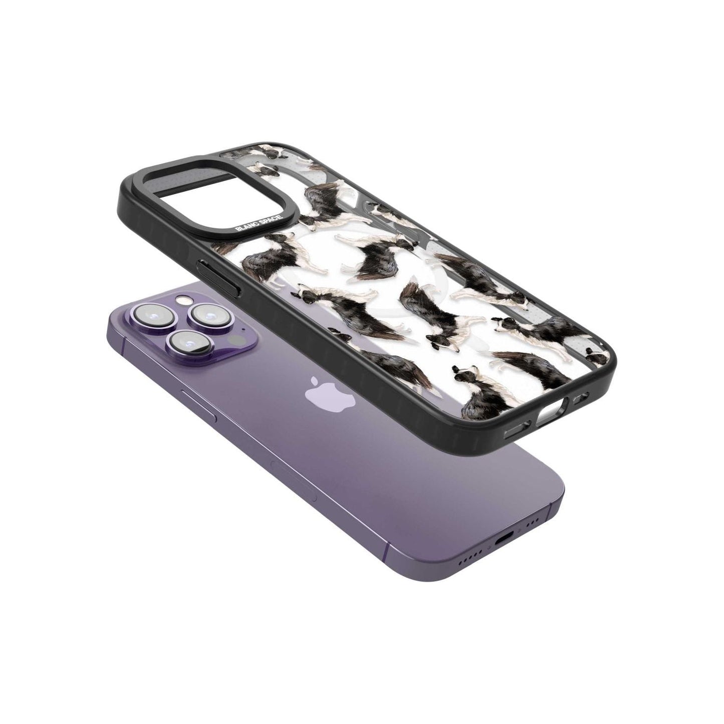 Border Collie Pattern Watercolour