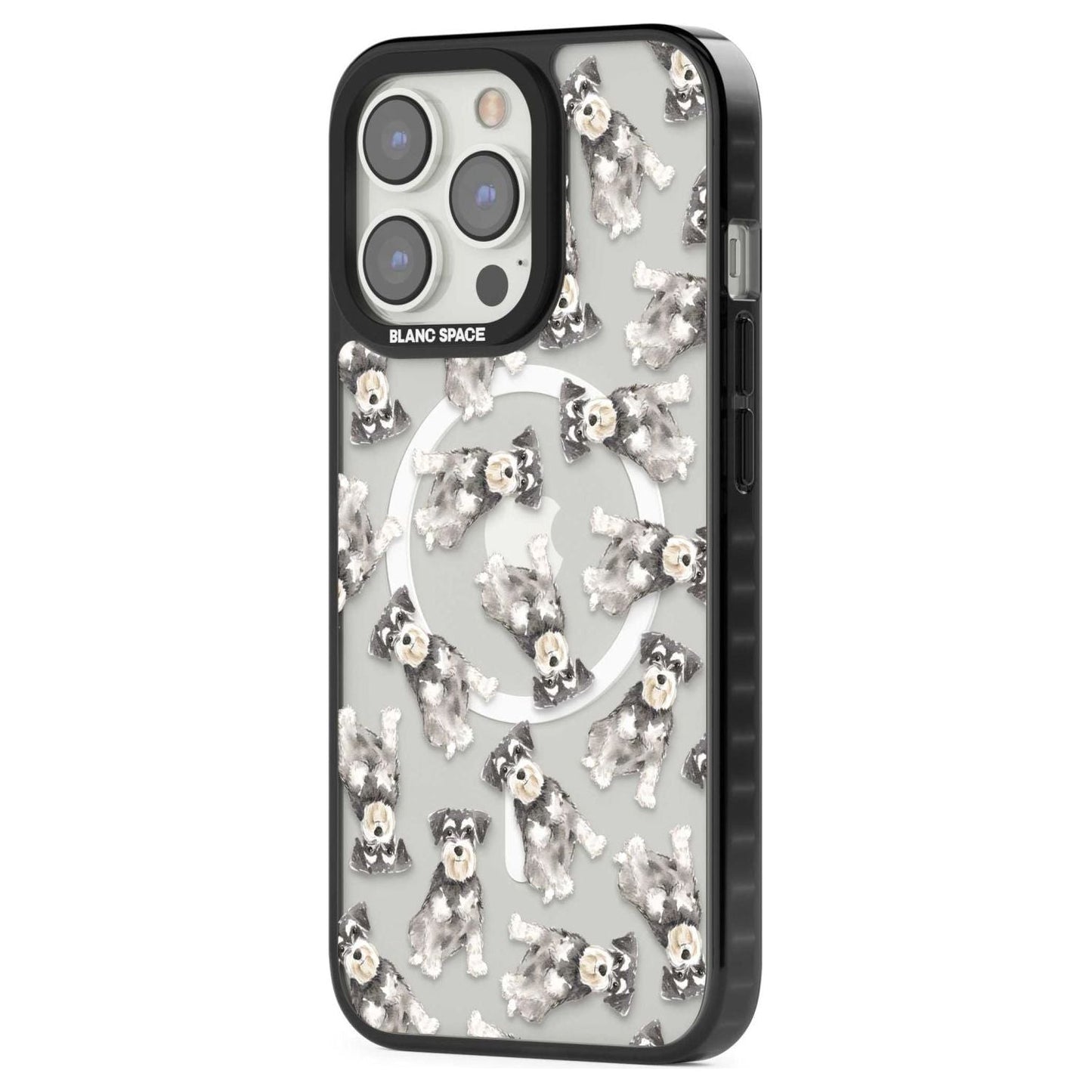 Aquarellzeichnung eines Zwergschnauzers