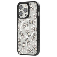 Aquarellzeichnung eines Zwergschnauzers