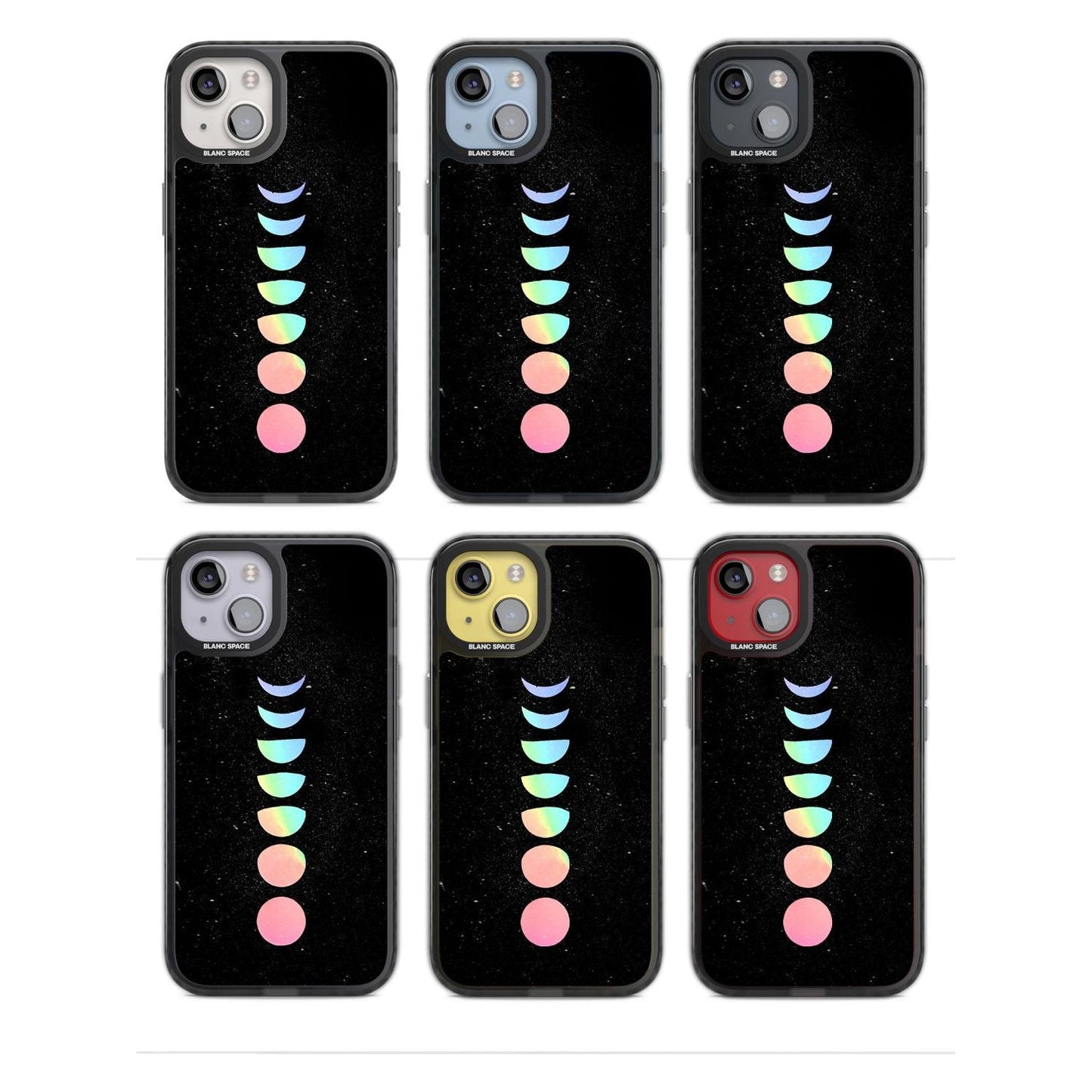 Pastel Moon Phases