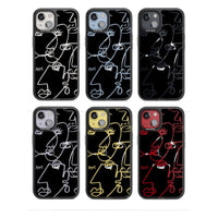 Abstract Line Art Clear Black