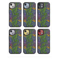 Busy Floral And Fern Design Navy